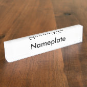 Porte-nom Pour Bureau Plaque signalétique (Taille)