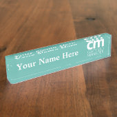 Porte-nom Pour Bureau Plaque signalétique certifiée de bureau de (Taille)