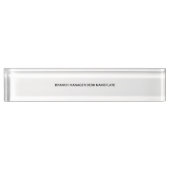 Porte-nom Pour Bureau Plaque signalétique de bureau de directeur de (Devant)