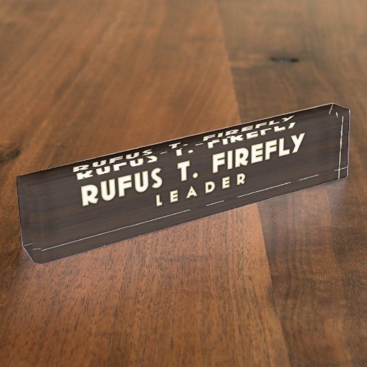 Porte-nom Pour Bureau Plaque signalétique de bureau de luciole (Taille)