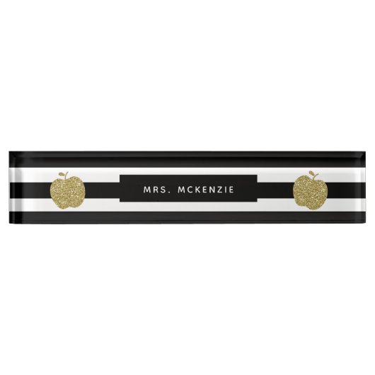 Porte-nom Pour Bureau Plaque signalétique de bureau de professeur (Devant)