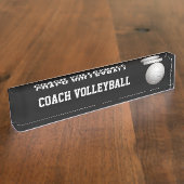 Porte-nom Pour Bureau Plaque signalétique de coutume de volleyball (Taille)