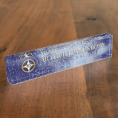 Porte-nom Pour Bureau Plaque signalétique en pierre d'anniversaire âgée (Taille)