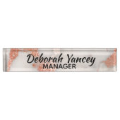 Porte-nom Pour Bureau Plaque signalétique faite sur commande de bureau (Devant)
