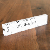 Porte-nom Pour Bureau Plaque signalétique personnalisée "de notes de (Taille)