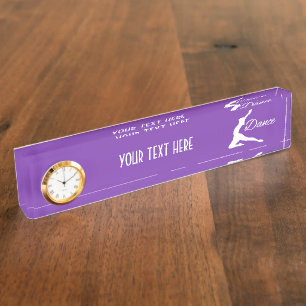 Porte-nom Pour Bureau Plat fait sur commande des textes de DANSE et de