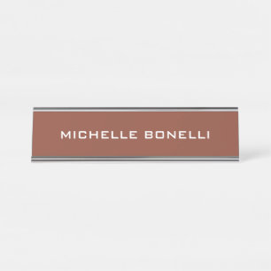 Porte-nom Pour Bureau Plat minimaliste moderne personnel