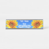 Porte-nom Pour Bureau Plate de nom de bureau personnalisée pour les tour (Devant)