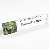 Porte-nom Pour Bureau Plate-forme Nom du parcours de golf