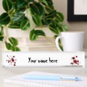 Porte-nom Pour Bureau Plats sanguins d'Halloween