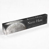 Porte-nom Pour Bureau Pleine lune