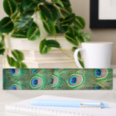 Porte-nom Pour Bureau Plumage de paon