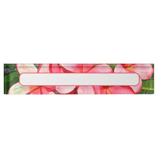 Porte-nom Pour Bureau plumérie (Devant)