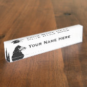 Porte-nom Pour Bureau Plus le paradis d'Edgar Allan Poe (Taille)