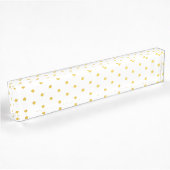 Porte-nom Pour Bureau Pois d'or de mode