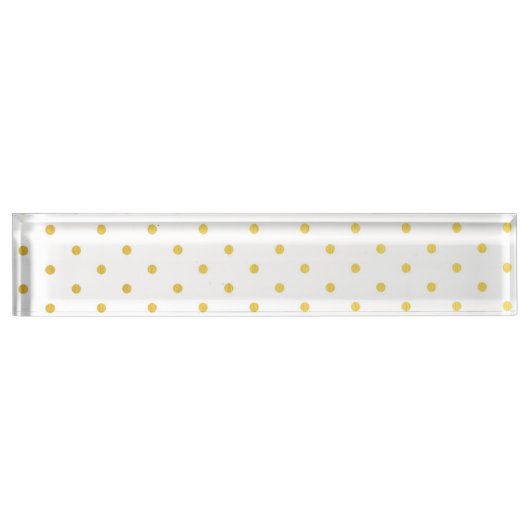 Porte-nom Pour Bureau Pois d'or de mode (Devant)