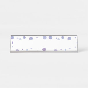 Porte-nom Pour Bureau pois peint à la main