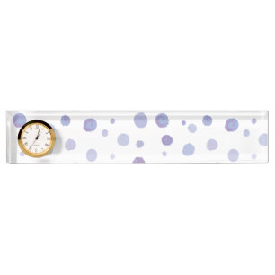 Porte-nom Pour Bureau pois peint à la main