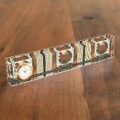 Porte-nom Pour Bureau Poison d'American Brittany Spaniel (Taille)