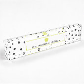 Porte-nom Pour Bureau Polka Dot Neon Enseignant