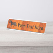 Porte-nom Pour Bureau Polka sculpté point Zebra (Devant)