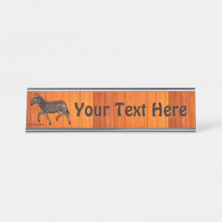 Porte-nom Pour Bureau Polka sculpté point Zebra