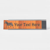 Porte-nom Pour Bureau Polka sculpté point Zebra (Devant)