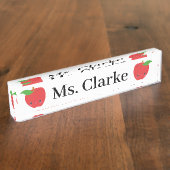 Porte-nom Pour Bureau Pommes (Taille)