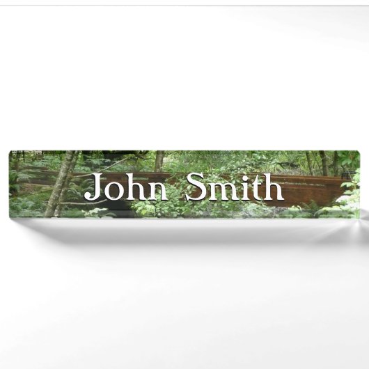 Porte-nom Pour Bureau Pont Muir Woods I (Devant)