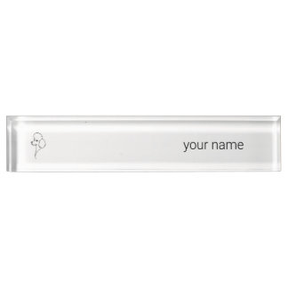 Porte-nom Pour Bureau Poodle | Meuble de bureau minimaliste Signature He