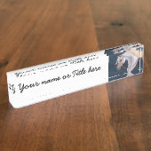 Porte-nom Pour Bureau Portrait Arabian Horse Bureau Numéro (Taille)