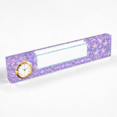 Porte-nom Pour Bureau Pourpre W1