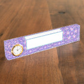 Porte-nom Pour Bureau Pourpre W1 (Taille)