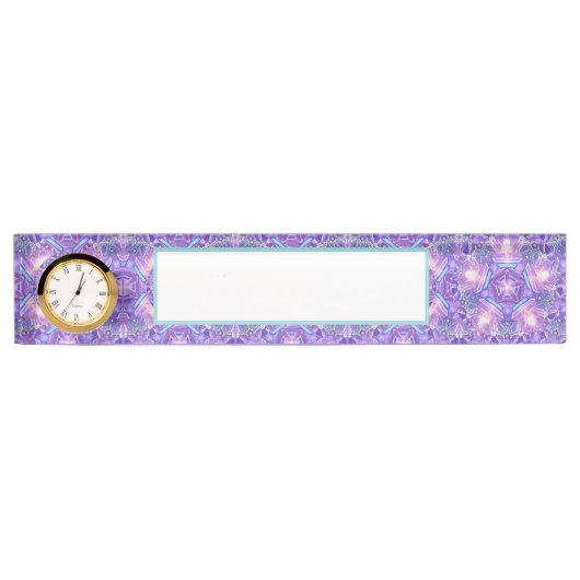 Porte-nom Pour Bureau Pourpre W1 (Devant)