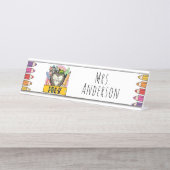 Porte-nom Pour Bureau Pré-K, Bonjour Pré-K (Devant)