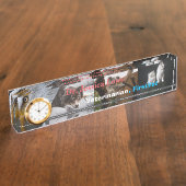 Porte-nom Pour Bureau Premier et meilleur soins vétérinaires acrylique (Taille)