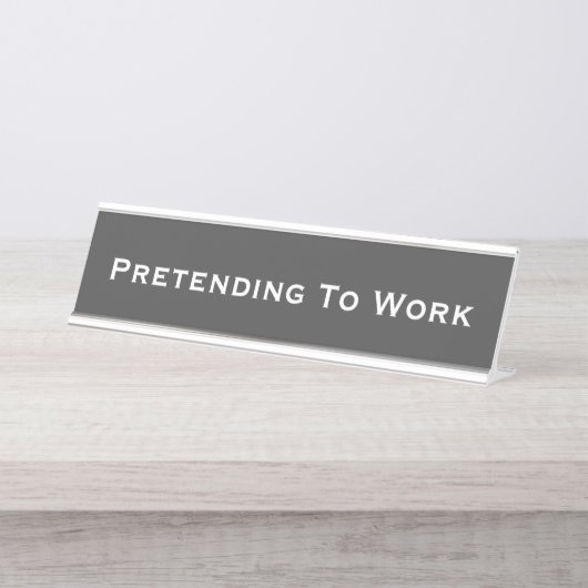 Porte-nom Pour Bureau Préparation au travail (Devant)