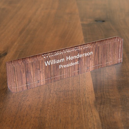 Porte-nom Pour Bureau Président de l'entreprise (Taille)