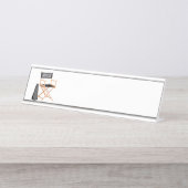 Porte-nom Pour Bureau Président du Directeur (Devant)