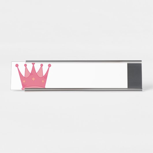 Porte-nom Pour Bureau Princesse Couronne (Devant)