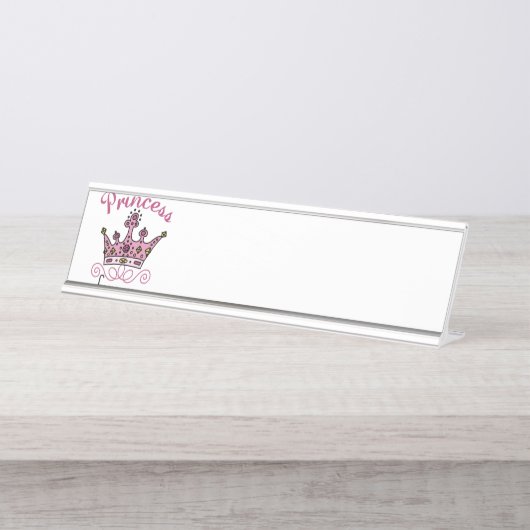 Porte-nom Pour Bureau Princesse Forever (Devant)