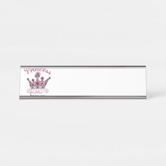 Porte-nom Pour Bureau Princesse Forever (Devant)