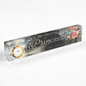 Porte-nom Pour Bureau Princesse Nameplate
