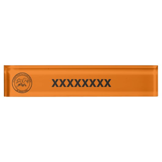 Porte-nom Pour Bureau Prison des politiciens de l'Illinois (Devant)