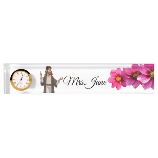 Porte-nom Pour Bureau Professeur (Devant)