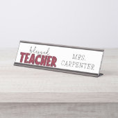 Porte-nom Pour Bureau Professeur béni (Devant)