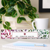 Porte-nom Pour Bureau Professeur botanique de Boho Apple