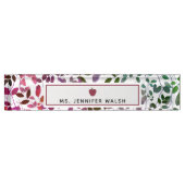 Porte-nom Pour Bureau Professeur botanique de Boho Apple (Devant)