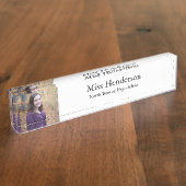 Porte-nom Pour Bureau Professeur de classe photo professionnel (Taille)