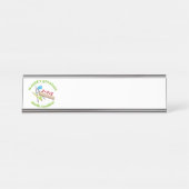 Porte-nom Pour Bureau Professeur de mathématiques (Devant)